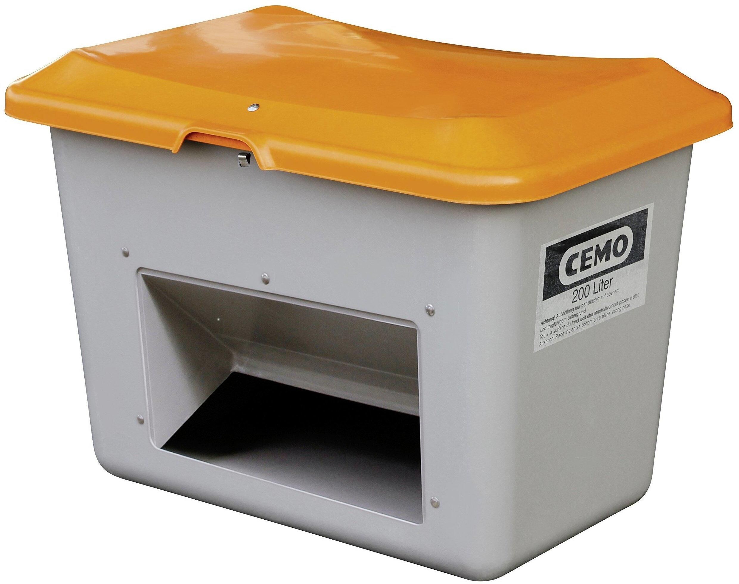 Cemo Streugutbehälter Plus3 200 l ohne Staplertaschen mit Entnahmeöffnung Produktbild Cemo Streugutbehälter Plus3 200 l ohne Staplertaschen mit Entnahmeöffnung