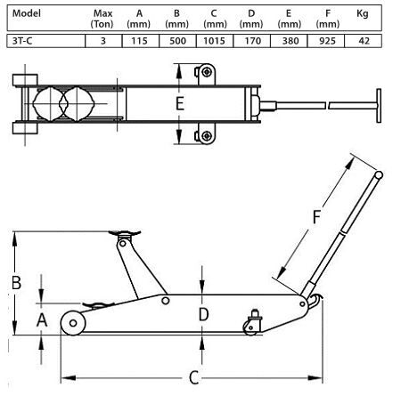 Compac Rangierheber 3,0 t Universal Heber Produktbild Compac Rangierheber 3,0 t Universal Heber bild 7
