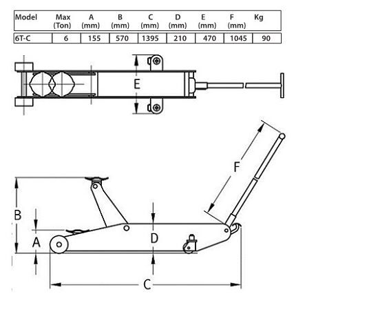 Compac Rangierheber 6,0 t normale Ausführung Compac Rangierheber 6,0 t normale Ausführung