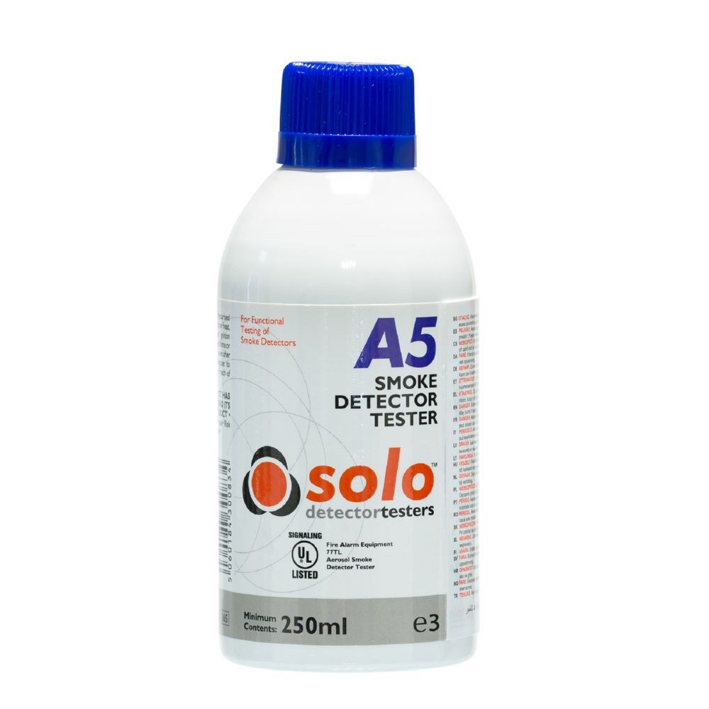 Solo Prüf Aersol Solo A5 zur Rauchmelderprüfung Flasche mit 250 ml Produktbild Solo Prüf Aersol Solo A5 zur Rauchmelderprüfung Flasche mit 250 ml