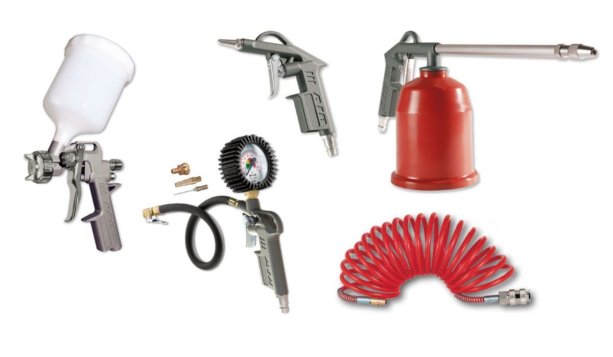 Schneider Druckluft Werkzeug-Set DL-WZ-Set 5-teilig Produktbild Schneider Druckluft Werkzeug-Set DL-WZ-Set 5-teilig