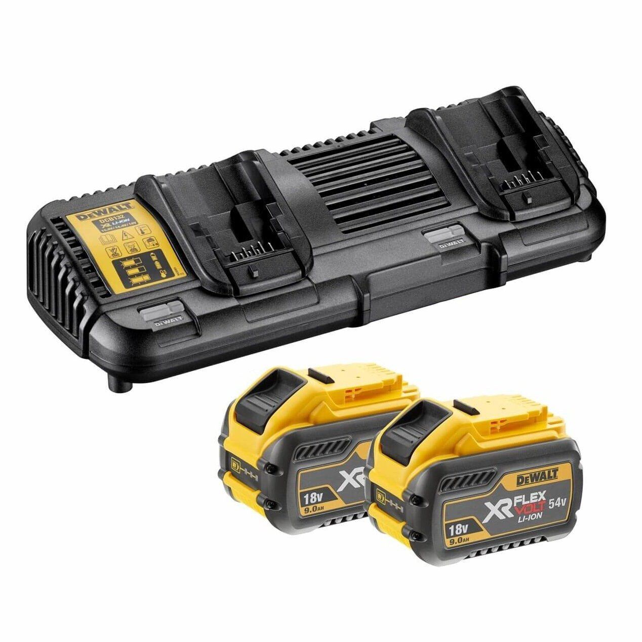 DeWalt Flexvolt Starter Set 9,0 Ah mit DCB132 und DCB547 Produktbild DeWalt Flexvolt Starter Set 9,0 Ah mit DCB132 und DCB547