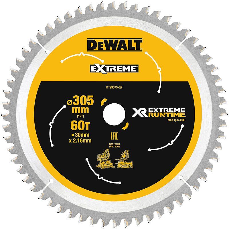 DeWALT Kreissägeblatt XR Extreme Runtime stat. 305/30mm 42WZ/FZ Produktbild DeWALT Kreissägeblatt XR Extreme Runtime stat. 305/30mm 42WZ/FZ