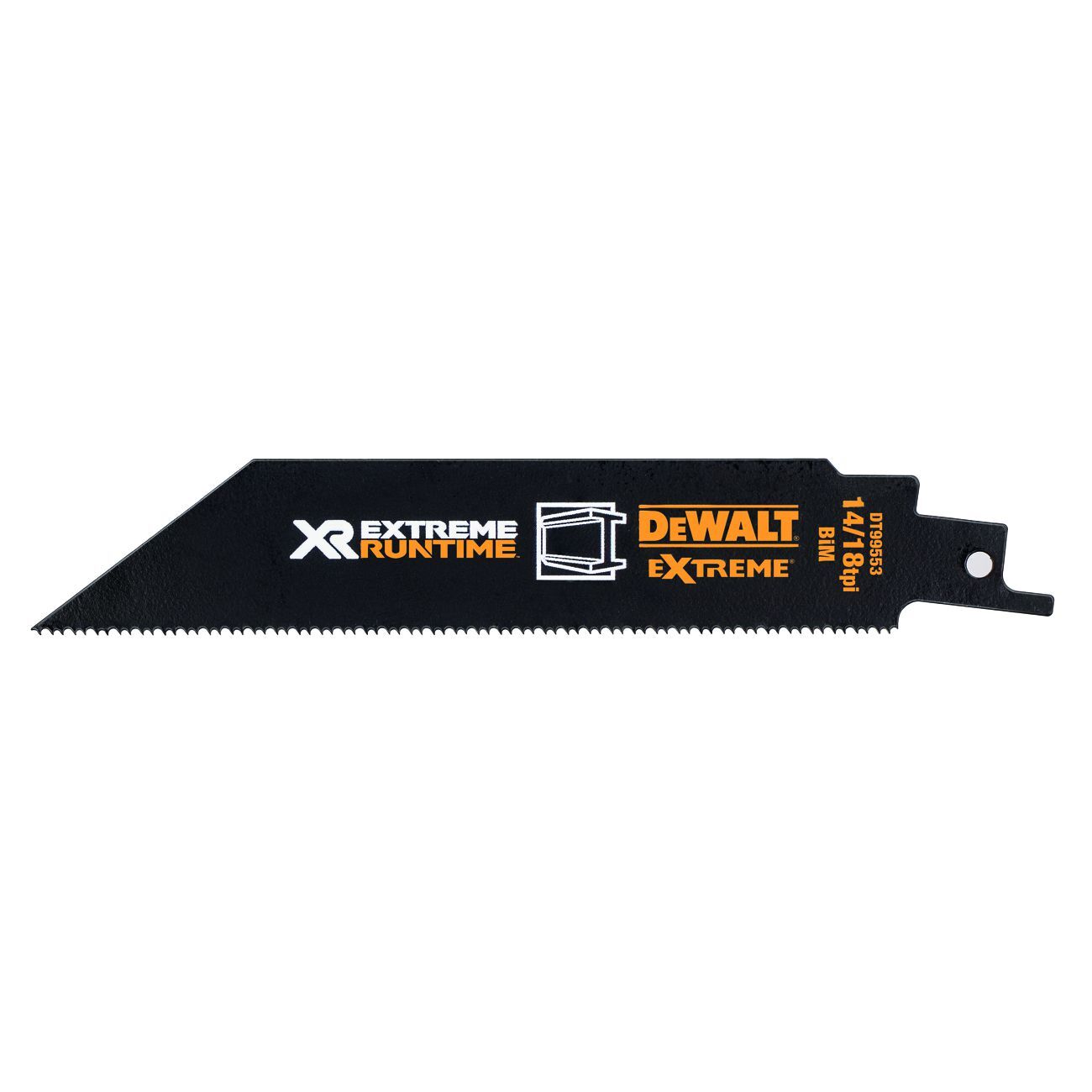 DeWALT XR Extreme Runtime Säbelsägeblatt BIM Metall 152mm 5St Produktbild DeWALT XR Extreme Runtime Säbelsägeblatt BIM Metall 152mm 5St