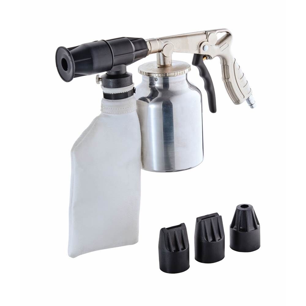 SCHNEIDER Sandstrahlpistole SSP-Strahlfix S mit Auffangsack und Saugbecher 1L SCHNEIDER Sandstrahlpistole SSP-Strahlfix S mit Auffangsack und Saugbecher 1L