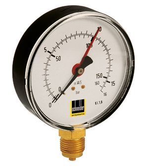 Schneider Druckluft Manometer MM-S 100-25b B Produktbild Schneider Druckluft Manometer MM-S 100-25b B
