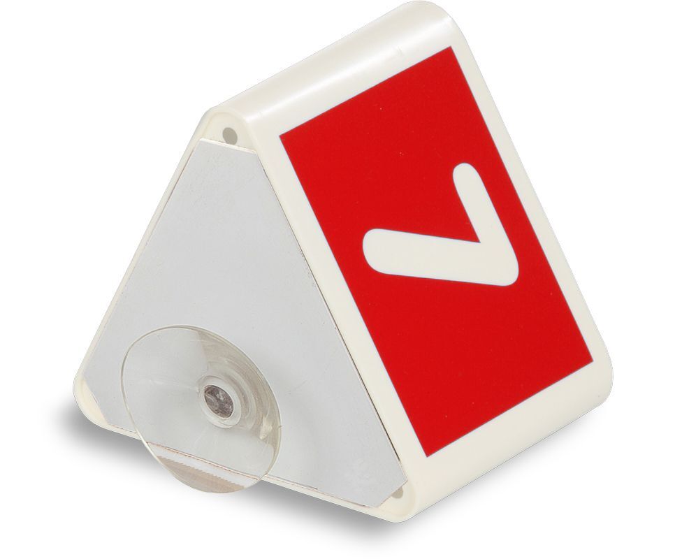 Eichner Leitzahlträger Rot Ziffern 26-50 mit Saugnapf Produktbild Eichner Leitzahlträger Rot Ziffern 26-50 mit Saugnapf