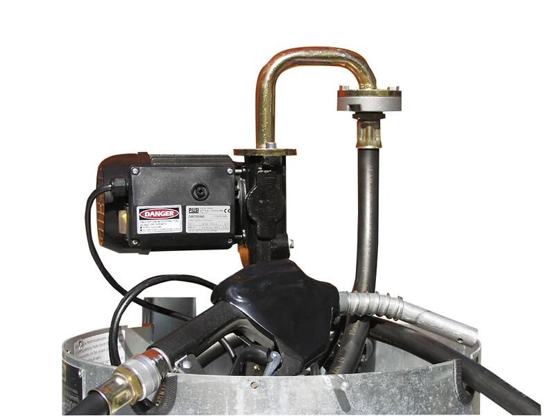 CEMO Elektropumpe 230 V, 80 l/min mit LKW Automatik Zapfpistole 6m Schlauch DN25
