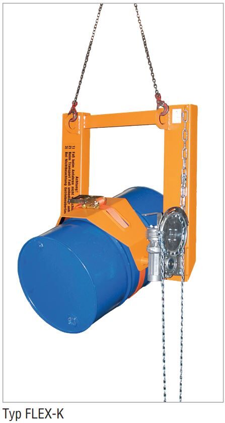 Bauer Fasskippe FLEX-K Kippvorgang mit Kette Tragkraft 300kg verzinkt Produktbild Bauer Fasskippe FLEX-K Kippvorgang mit Kette Tragkraft 300kg verzinkt bild 3