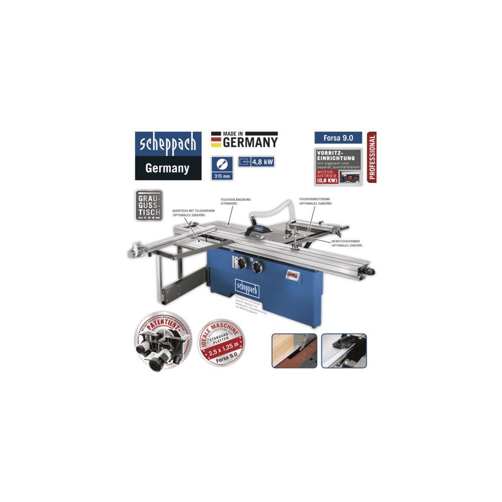 SCHEPPACH Formatkreissäge Forsa 9.0 400V 50Hz 4800W Produktbild SCHEPPACH Formatkreissäge Forsa 9.0 400V 50Hz 4800W bild 7