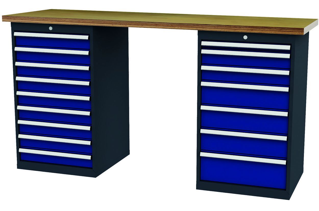 Forum Reihenwerkbank B2000mm mit 16 Schubladen Produktbild Forum Reihenwerkbank B2000mm mit 16 Schubladen