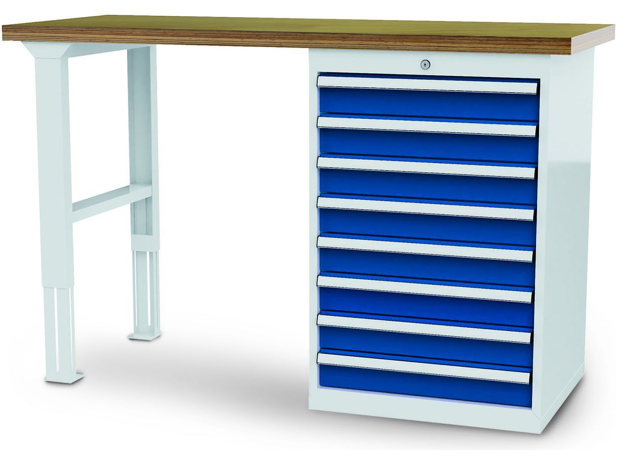 Forum Reihenwerkbank mit 8 Schubladen Breite 1500 mm Produktbild Forum Reihenwerkbank mit 8 Schubladen Breite 1500 mm