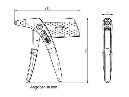 Gesipa Flipper Plus Kombi Setzgerät Zeichnung Gesipa Flipper Plus Kombi Setzgerät Zeichnung