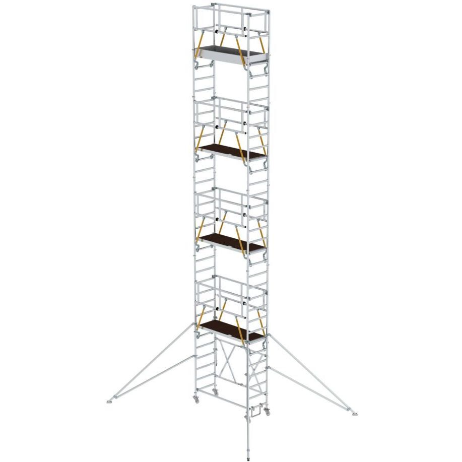 Günzburger Klappgerüst SG 0,75 x 1,80 m mit Ausleger Höhe 9,08 m aus Aluminium Produktbild Günzburger Klappgerüst SG 0,75 x 1,80 m mit Ausleger Höhe 9,08 m aus Aluminium