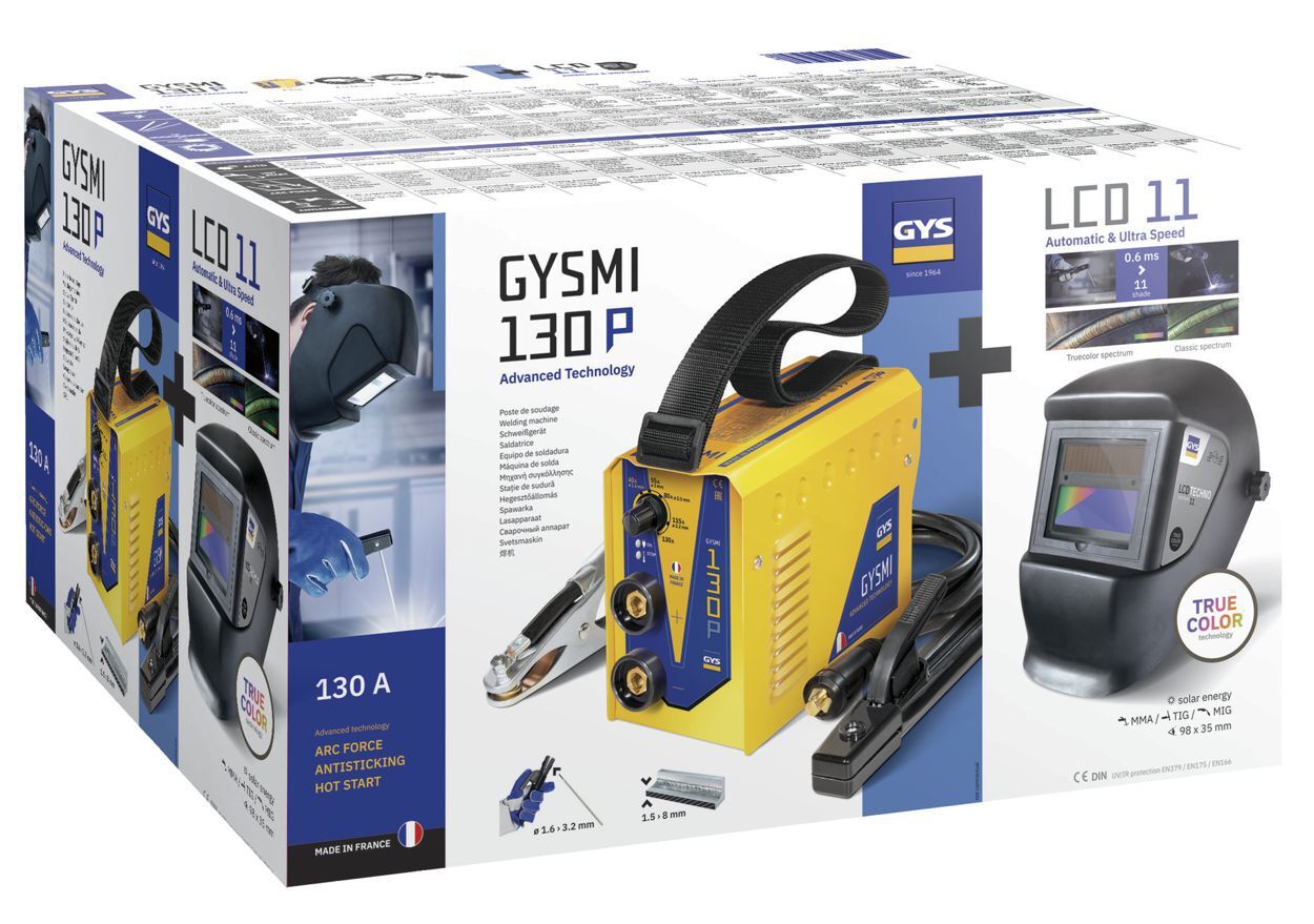 GYS GYSMI 130P Mikorprozessorgesteurtes Elektroden Schweißgerät 230V Produktbild GYS GYSMI 130P Mikorprozessorgesteurtes Elektroden Schweißgerät 230V
