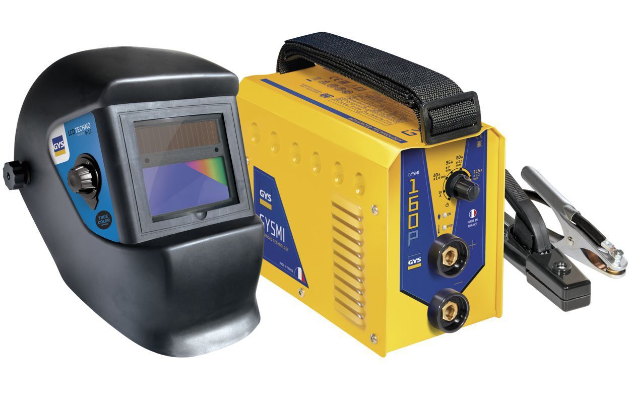 GYS GYSMI 160P Mikorprozessorgesteurtes Elektroden-Schweißgerät inkl. Schweißhelm Produktbild GYS GYSMI 160P Mikorprozessorgesteurtes Elektroden-Schweißgerät inkl. Schweißhelm bild 2