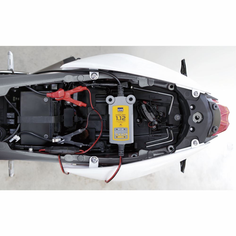 Gys Ladegerät GYSFLASH 1.12 für Mottorrad Rasenmäher Kart Jet Ski Gys Ladegerät GYSFLASH 1.12 für Mottorrad Rasenmäher Kart Jet Ski