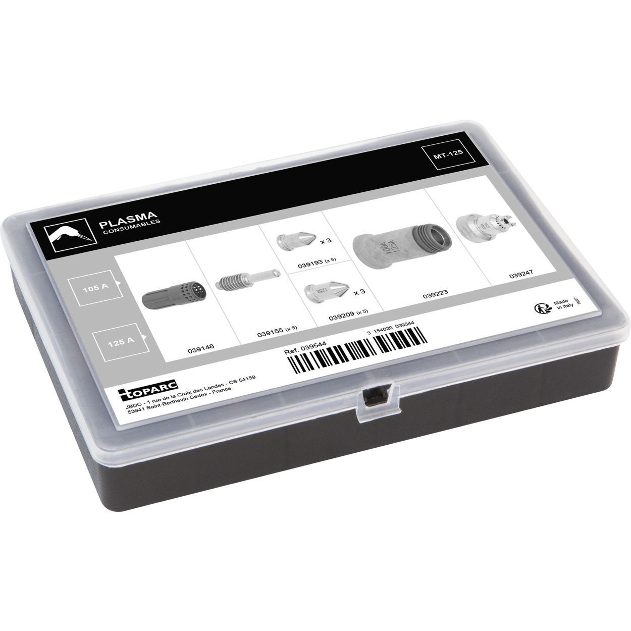 Gys Verschleißteile Box 105 125A für Plasmabrenner MT-125 Produktbild Gys Verschleißteile Box 105 125A für Plasmabrenner MT-125 bild 2