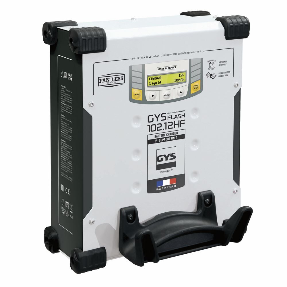 Gys Ladegerät GYSFLASH 102.12 HF 12V 100A vertikal Kabel 5m Produktbild Gys Ladegerät GYSFLASH 102.12 HF 12V 100A vertikal Kabel 5m