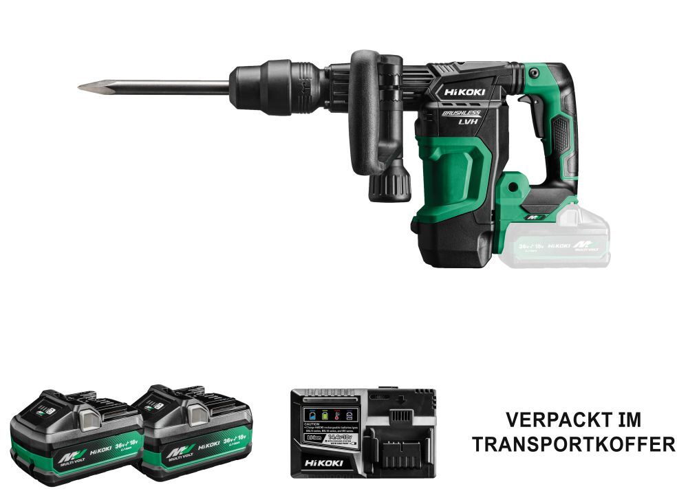 Hikoki Bohr und Meißelhammer 4,0 Ah SDS-max H3641DA im Koffer Produktbild Hikoki Bohr und Meißelhammer 4,0 Ah SDS-max H3641DA im Koffer