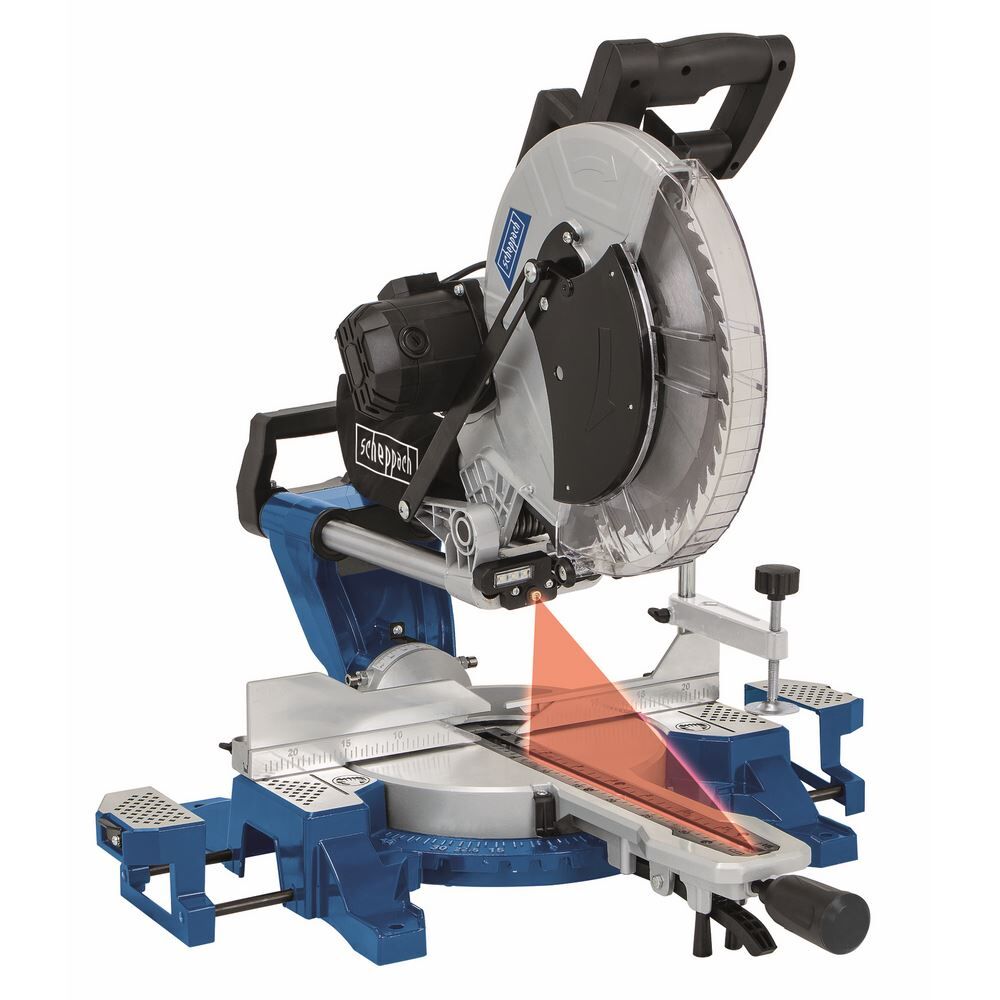 Scheppach Kappzugsäge HM140L 220-240V 50Hz 2200W 305mm mit 2. Sägeblatt Produktbild Scheppach Kappzugsäge HM140L 220-240V 50Hz 2200W 305mm mit 2. Sägeblatt