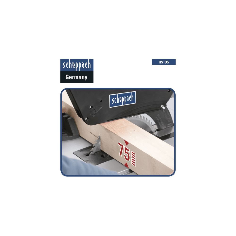 SCHEPPACH Tischkreissäge HS105 230V 50Hz 2000W 255mm SCHEPPACH Tischkreissäge HS105 230V 50Hz 2000W 255mm