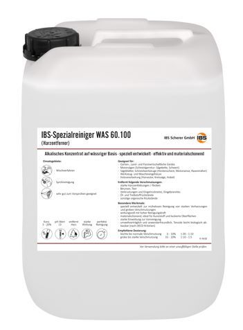 IBS Scherer Spezialreiniger WAS 60.100 Harzentferner Kanister mit 20 Liter Produktbild IBS Scherer Spezialreiniger WAS 60.100 Harzentferner Kanister mit 20 Liter