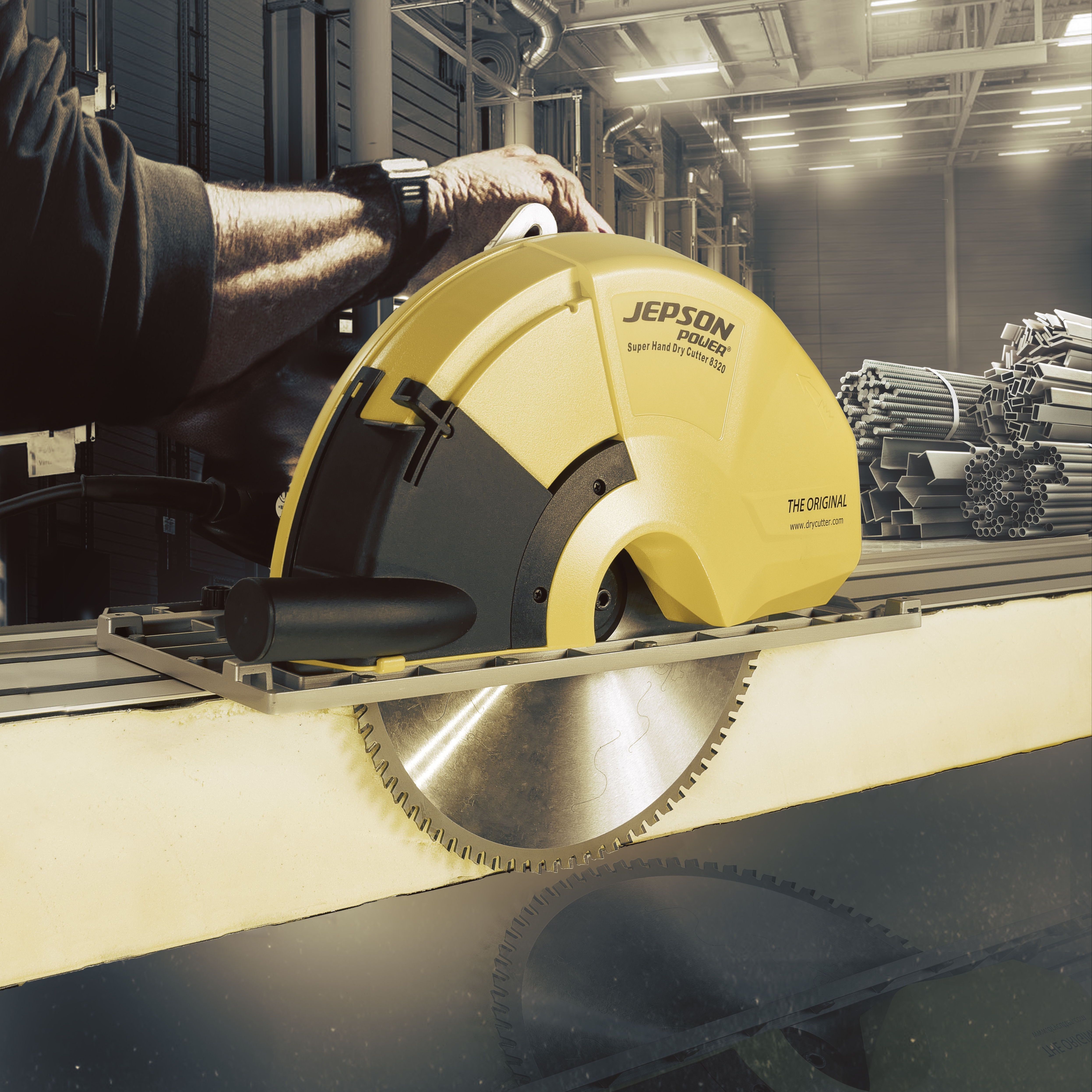 Metallhandkreissäge Jepson Super Hand dry cutter 8320 Beispiel 1 Metallhandkreissäge Jepson Super Hand dry cutter 8320 Beispiel 1