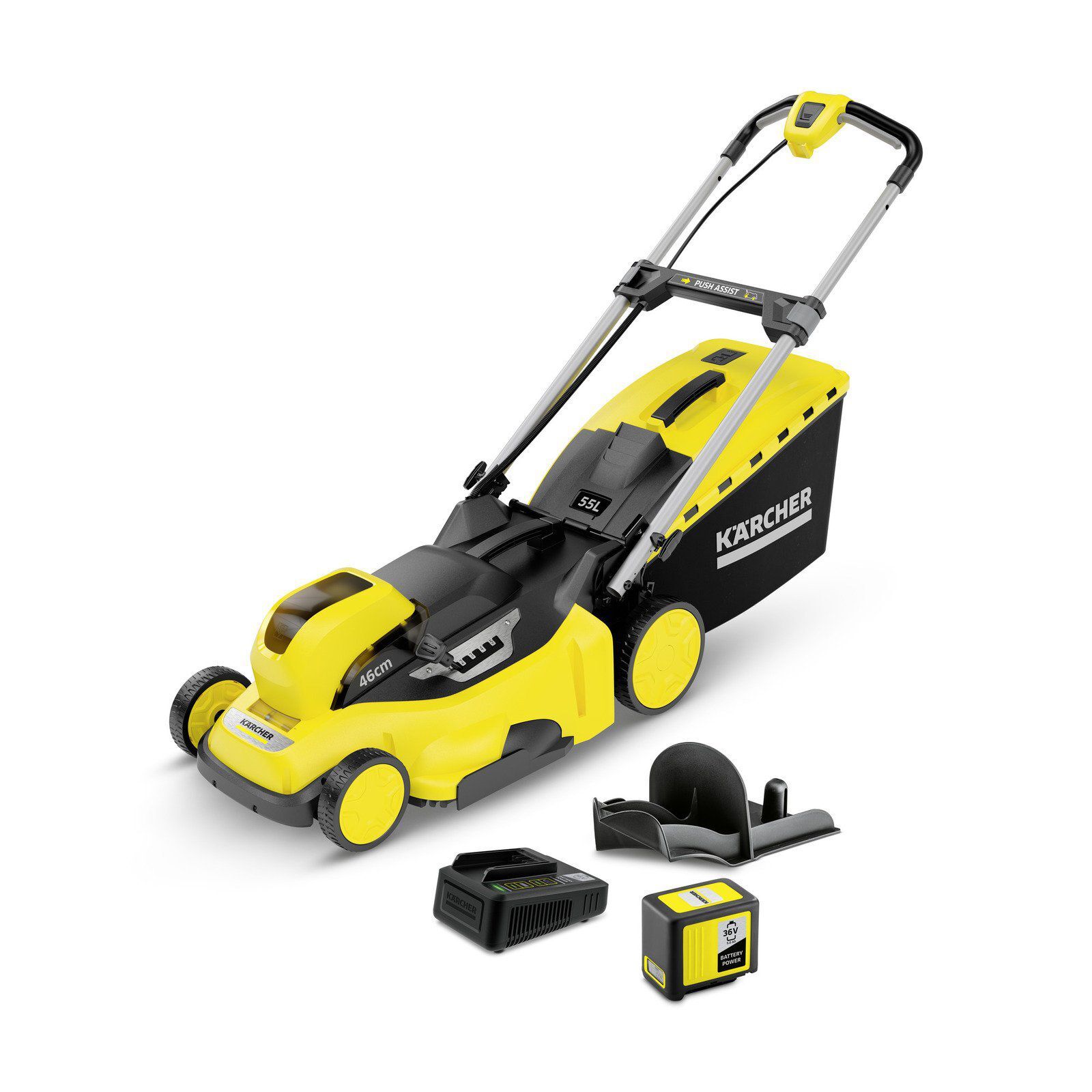 Kärcher Akku Rasenmäher LMO 36-46 Battery Set Produktbild Kärcher Akku Rasenmäher LMO 36-46 Battery Set