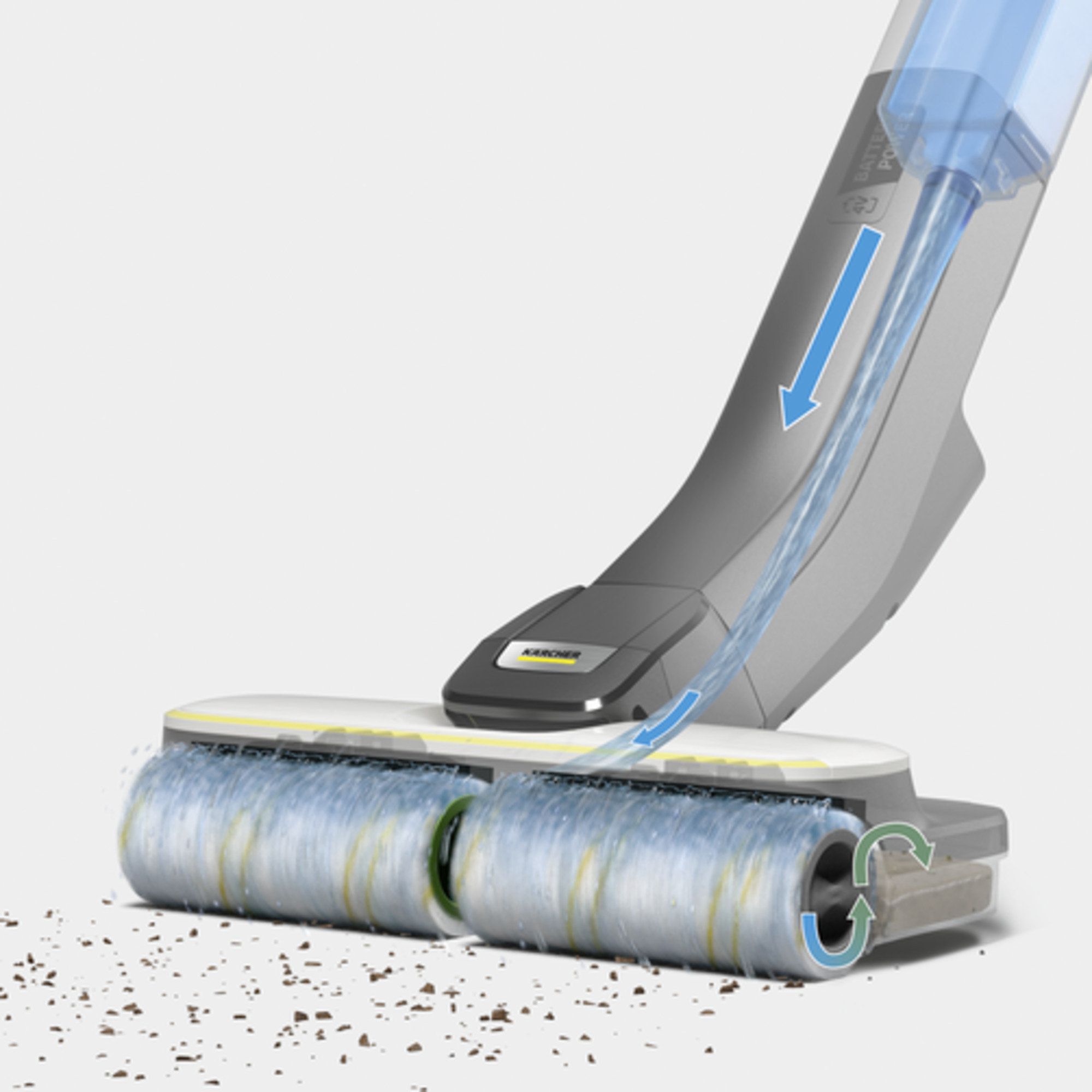 Kärcher Hartbodenreiniger FC 4-4 Battery Set 4B Duo - Funktion Produktbild Kärcher Hartbodenreiniger FC 4-4 Battery Set 4B Duo - Funktion bild 2