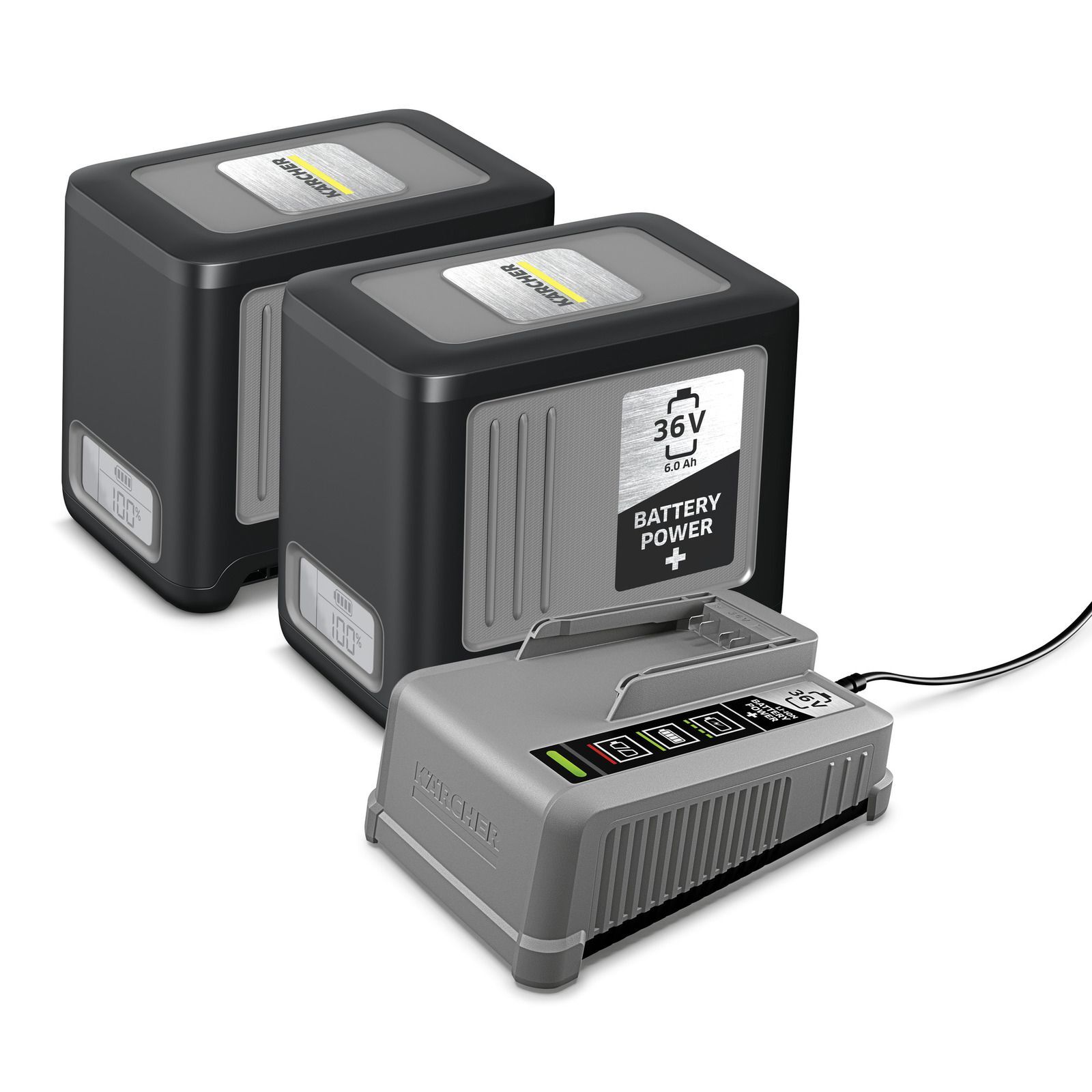 Kärcher Starter Kit Battery Power+ 36/60 Akkus und Ladegerät Kärcher Starter Kit Battery Power+ 36/60 Akkus und Ladegerät