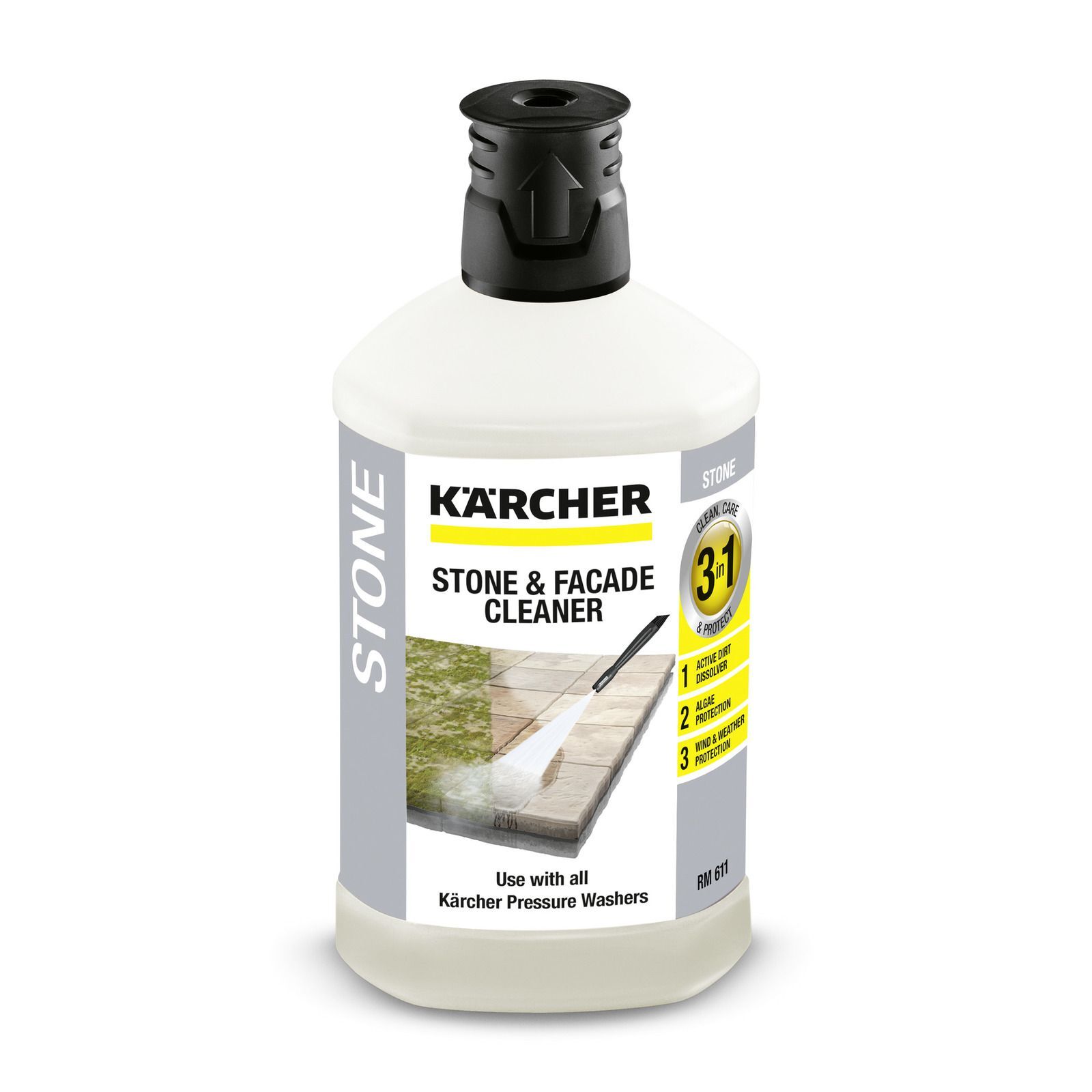 Kärcher Steinreiniger Fassadenreiniger 3-in-1 1 Liter Produktbild Kärcher Steinreiniger Fassadenreiniger 3-in-1 1 Liter