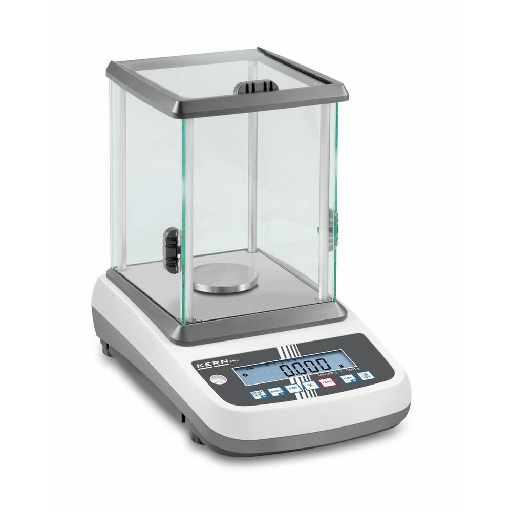 KERN Präzisionswaage EWJ300-3H interne Justierautomatik & Eichzulassung 0,001g Ablesbark. 300 g Produktbild KERN Präzisionswaage EWJ300-3H interne Justierautomatik & Eichzulassung 0,001g Ablesbark. 300 g
