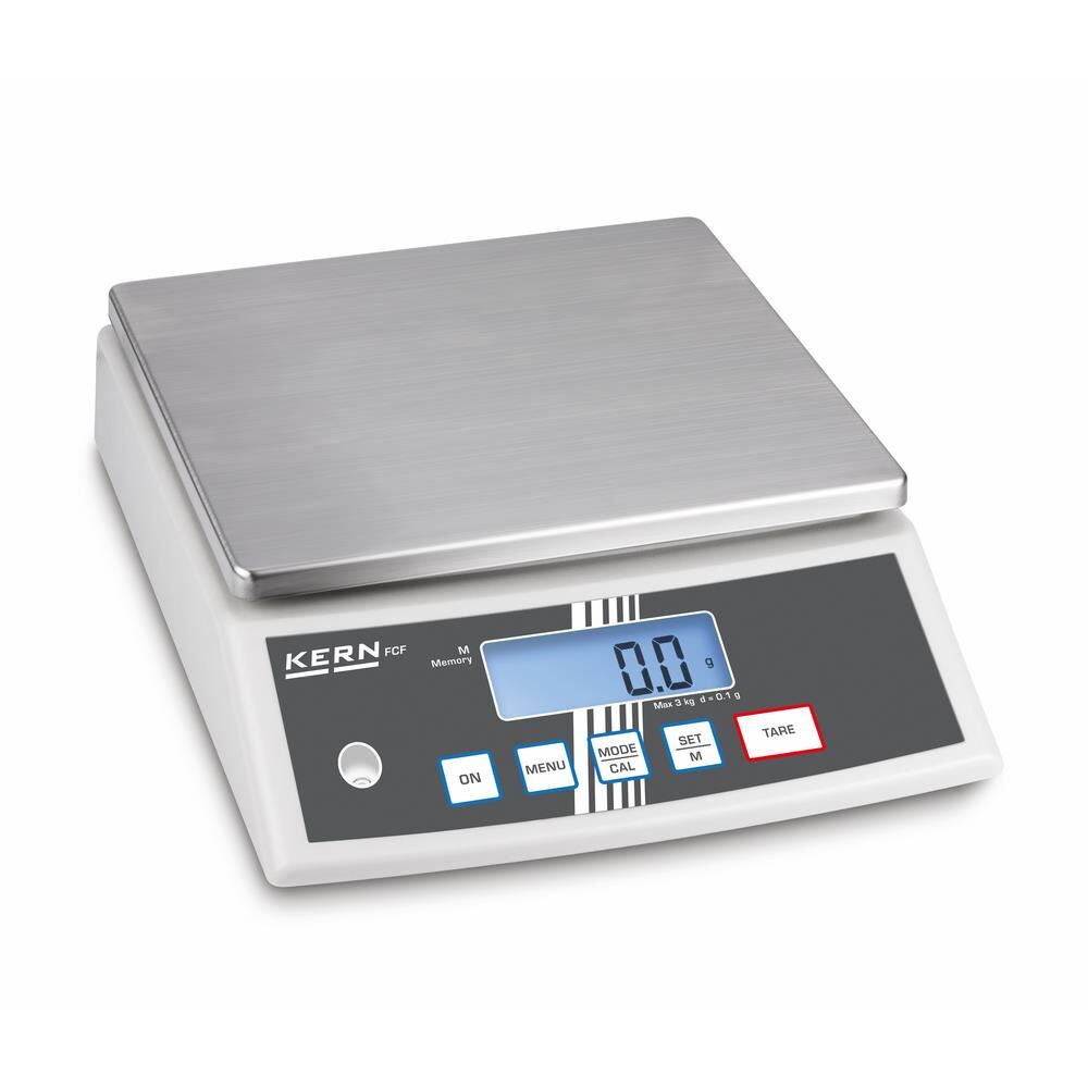 KERN Tischwaage für Industrie & Gastronomie Max 3kg Ablesbarkeit 0,1g Produktbild KERN Tischwaage für Industrie & Gastronomie Max 3kg Ablesbarkeit 0,1g