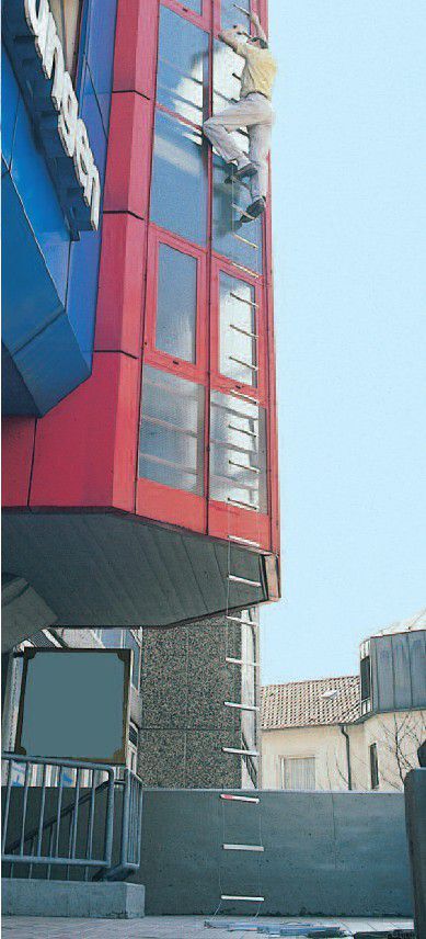 Kletter Fix Rettungsleiter KF Modul N 4m lang für den professionellen Einsatz Produktbild Kletter Fix Rettungsleiter KF Modul N 4m lang für den professionellen Einsatz bild 2