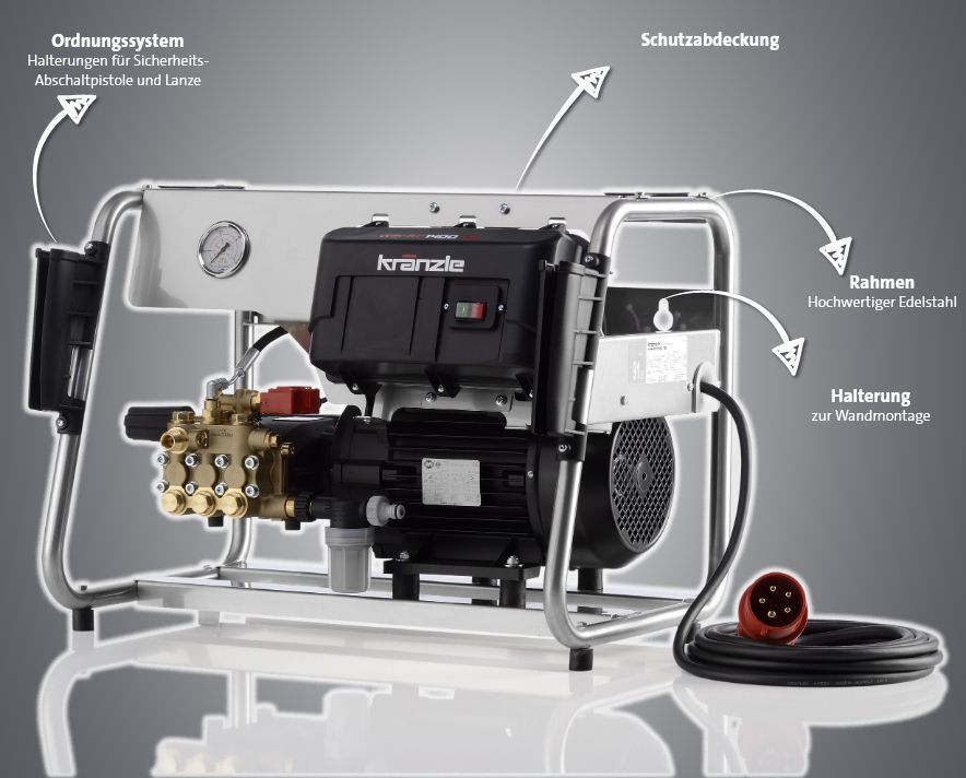 Kränzle Hochdruckreiniger WS RP 1000 TS Standgerät Wandaggregat Details Produktbild Kränzle Hochdruckreiniger WS RP 1000 TS Standgerät Wandaggregat Details bild 2