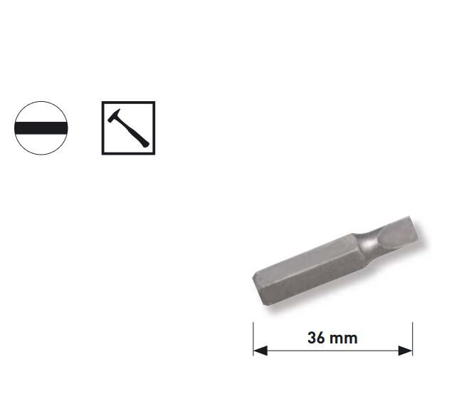 KRAFTWERK 5/16" Schlitz-Schlagbit 12mm Produktbild KRAFTWERK 5/16" Schlitz-Schlagbit 12mm