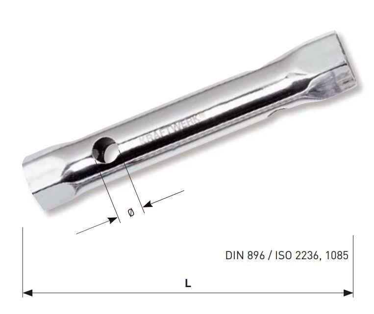 Kraftwerk Gerader 108 mm langer Rohrsteckschlüssel 6 x 7 mm Produktbild Kraftwerk Gerader 108 mm langer Rohrsteckschlüssel 6 x 7 mm bild 2