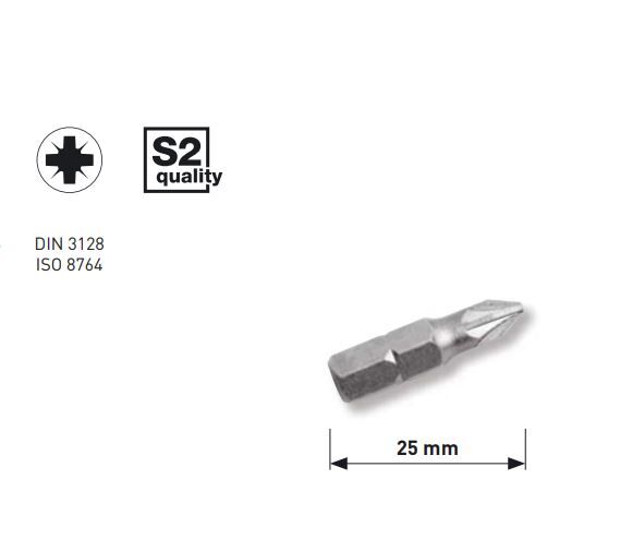 KRAFTWERK 1/4" Pozidriv bit 25 mm Nr. 3, 5Stk Produktbild KRAFTWERK 1/4" Pozidriv bit 25 mm Nr. 3, 5Stk
