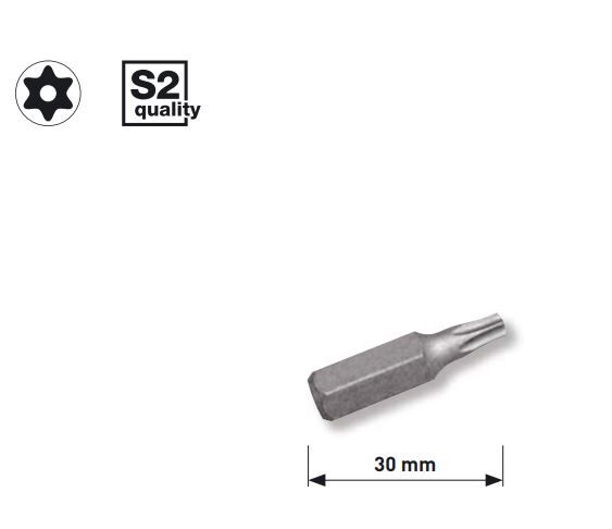 KRAFTWERK 5/16" TX-Bit T30 mit Bohrung Produktbild KRAFTWERK 5/16" TX-Bit T30 mit Bohrung