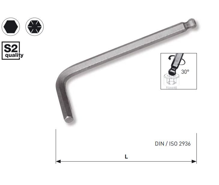 Kraftwerk Kugelkopf Innensechskantschlüssel mit 5 mm Kraftwerk Kugelkopf Innensechskantschlüssel mit 5 mm