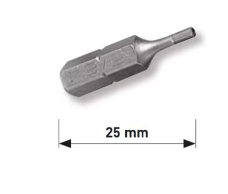 KRAFTWERK 1/4" Innensechskant-Bit 25mm 5/64" mit Bohr.,5Stk Produktbild KRAFTWERK 1/4" Innensechskant-Bit 25mm 5/64" mit Bohr.,5Stk