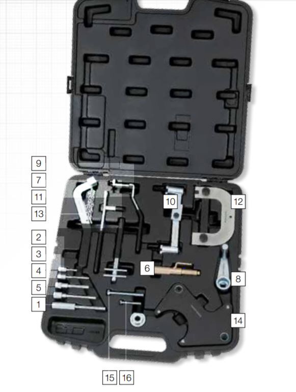 KRAFTWERK Motor Einstellwerkzeug Satz für Renault Produktbild KRAFTWERK Motor Einstellwerkzeug Satz für Renault bild 3