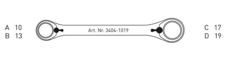 KRAFTWERK Ratschen Doppelringschlüssel CLICKRAFT 10x13 und 17x19 mm Produktbild KRAFTWERK Ratschen Doppelringschlüssel CLICKRAFT 10x13 und 17x19 mm bild 3