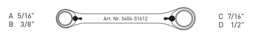 KRAFTWERK Ratschen Doppelringschlüssel CLICKRAFT 5/16x3/8 und 7/16x1/2" Produktbild KRAFTWERK Ratschen Doppelringschlüssel CLICKRAFT 5/16x3/8 und 7/16x1/2" bild 4