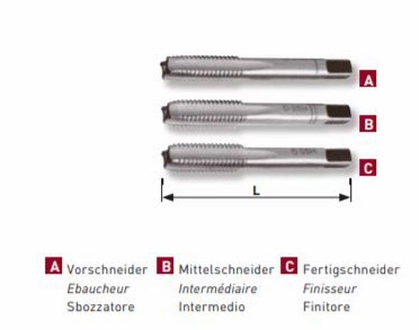 KRAFTWERK Handgewindebohrersatz DIN352 M4 Produktbild KRAFTWERK Handgewindebohrersatz DIN352 M4 bild 3