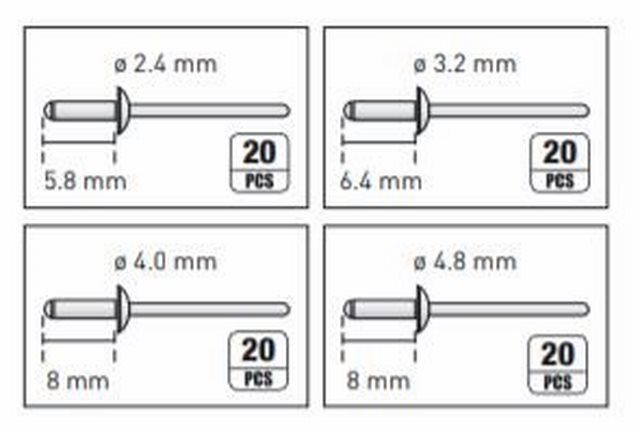 KRAFTWERK Handnietzangen Satz Produktbild KRAFTWERK Handnietzangen Satz bild 2