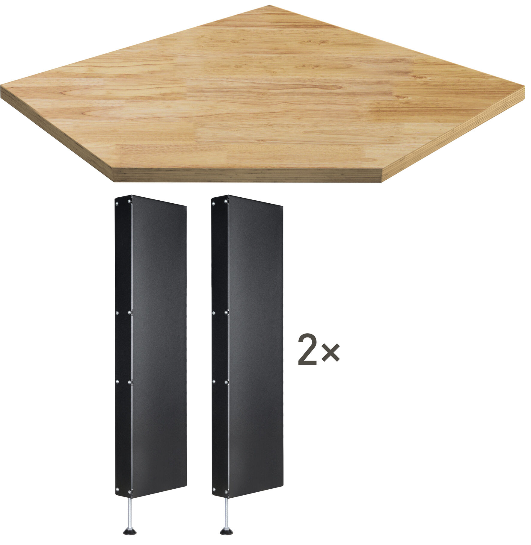 Kraftwerk MOBILIO Arbeitsflächen-Erweiterungs-Set für 1 Eck-Möbel Produktbild Kraftwerk MOBILIO Arbeitsflächen-Erweiterungs-Set für 1 Eck-Möbel