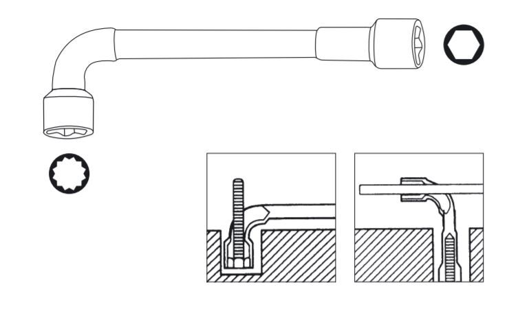 KRAFTWERK Pfeifenkopfschlüssel 12 x 6 kant 6 mm Produktbild KRAFTWERK Pfeifenkopfschlüssel 12 x 6 kant 6 mm bild 3