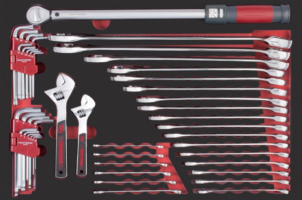 Kraftwerk PRO LINE EVA Ring Maulschlüssel mit Drehmoment Satz 44 teilig Produktbild Kraftwerk PRO LINE EVA Ring Maulschlüssel mit Drehmoment Satz 44 teilig